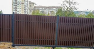 Купить распашные ворота из штакетника Гагарин, цена от 2713 руб.